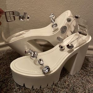 While platform heels